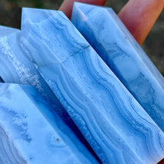 Blue Lace Agate Tower