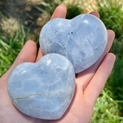 Blue Calcite Heart