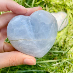 Blue Calcite Heart