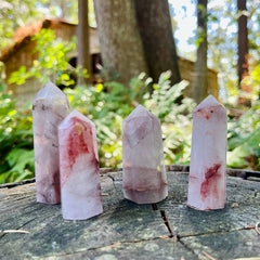 Red Fire Quartz Tower