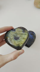 Labradorite Heart