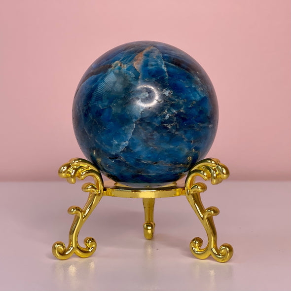 Blue Apatite Sphere