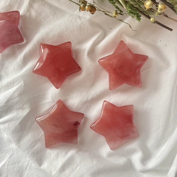 Cherry Quartz Star