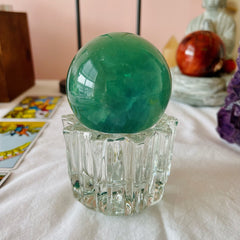 Natural Green Fluorite Sphere