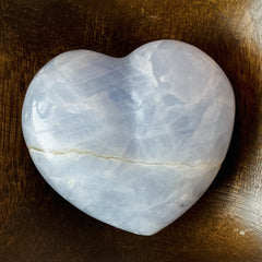 Blue Calcite Heart