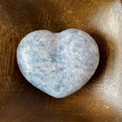 Blue Calcite Heart