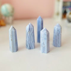 Blue Lace Agate Tower