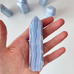 Blue Lace Agate Tower